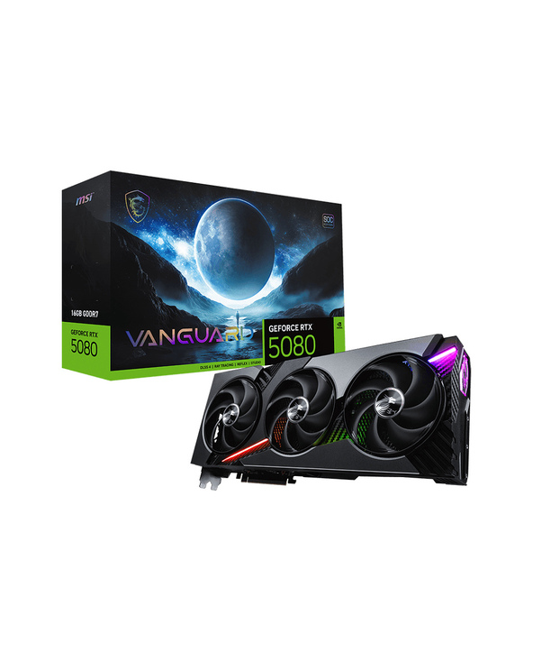 MSI GEFORCE RTX 5080 16G VANGUARD SOC carte graphique NVIDIA 16 Go GDDR7