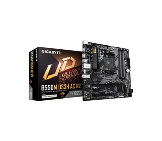 GIGABYTE B550M DS3H AC R2 Carte mère - Processeurs AMD Ryzen 5000, VRM 5+3 phases, jusqu'à 4733 MHz DDR4 (O.C.), 1x M.2 PCIe 4.0