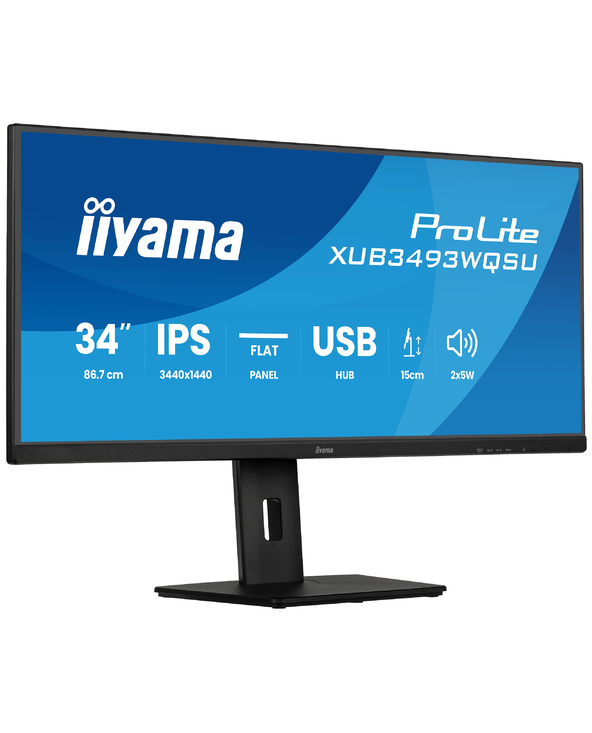 iiyama ProLite XUB3493WQSU-B6 34" LED UltraWide Quad HD 1 ms Noir
