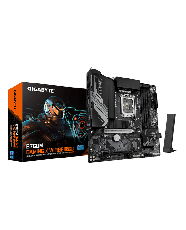 GIGABYTE B760M GAMING X WIFI6E GEN5 Carte Mère – Compatible avec les processeurs Intel Core 14e génération, VRM 8+1+1 phases, ju