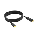 Vision TC 2MUSBCHDMI8K/BL câble de téléphone portable Noir 2 m USB C
