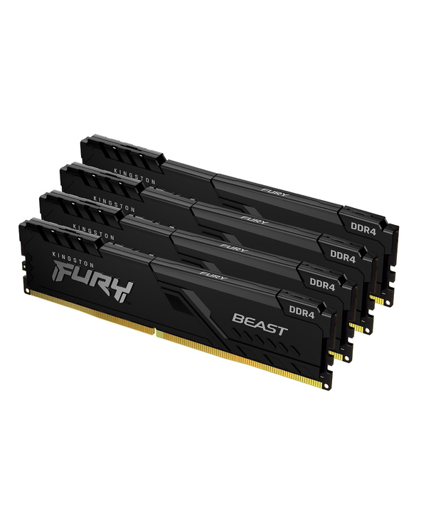 Kingston Technology FURY Beast 64Go 3600MT/s DDR4 CL18 DIMM (Kit de 4) Black