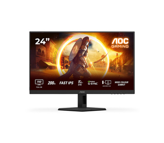 AOC G4 24G4HRE 23.8" LED Full HD 1 ms Noir, Rouge