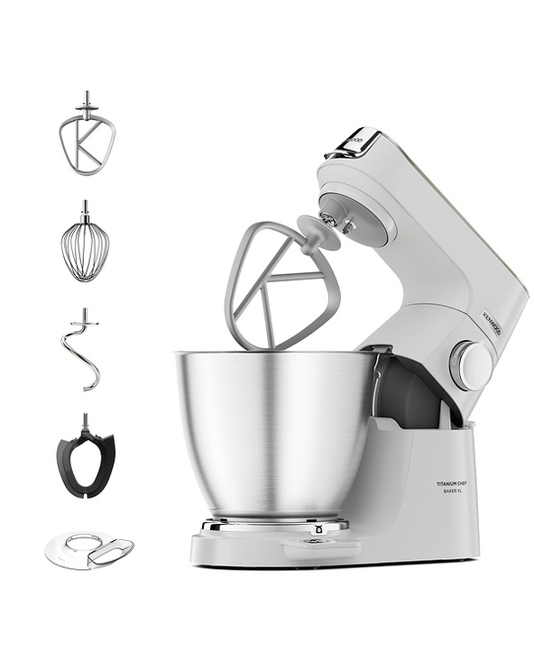 Kenwood Titanium Chef Baker XL robot de cuisine 1200 W 7 L Blanc Balances intégrées