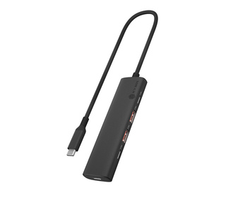 ICY BOX IB-HUB1437-CPD Avec fil USB 3.2 Gen 2 (3.1 Gen 2) Type-C Noir