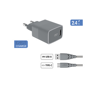 FORCE CASE FPCSCBLAC1.2MRG chargeur d'appareils mobiles Gris