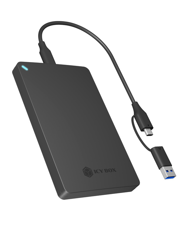 ICY BOX IB-201T-CU31 Enceinte ssd Noir 2.5"