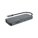 ICY BOX IB-DK4040a-CPD Avec fil USB 3.2 Gen 1 (3.1 Gen 1) Type-C Aluminium, Argent