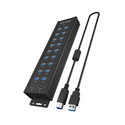 ICY BOX IB-HUB1720-U3 Noir