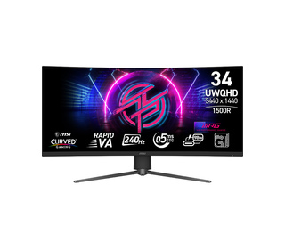 MSI MPG 346CQRF X24 34" UltraWide Quad HD 0,5 ms Noir