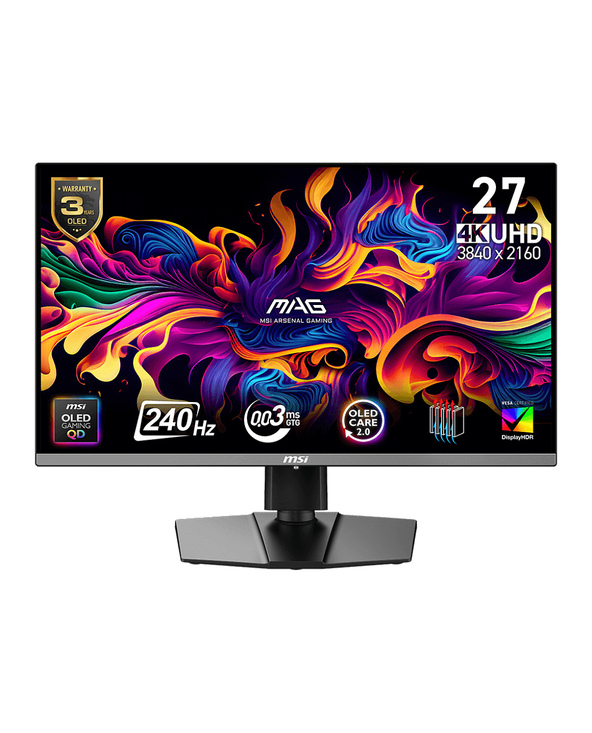 MSI MAG 272UP QD-OLED X24 26.5" QD-OLED 4K Ultra HD 0,03 ms Noir