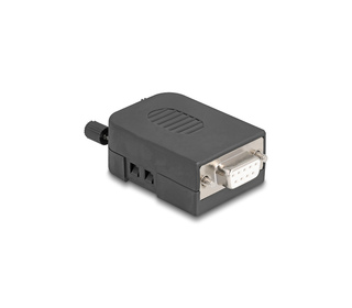 DeLOCK 90655 connecteur de fils D-Sub 9, 3 pin terminal block Noir, Gris