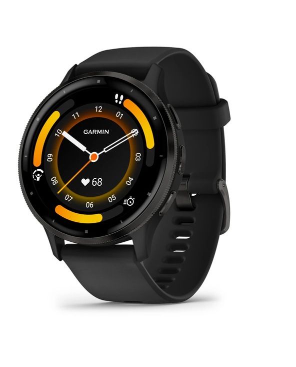 Garmin Venu 3 3,56 cm (1.4") AMOLED 45 mm Numérique 454 x 454 pixels Écran tactile Noir Wifi GPS (satellite)