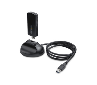 StarTech.com Clé USB WiFi 6E pour Ordinateur de Bureau/Portable, Carte Réseau Sans Fil avec Antenne Pliable, Dongle WiFi 6E pour