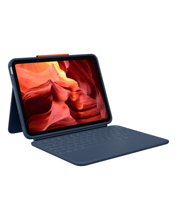 Logitech Rugged Combo 4 AZERTY Français Smart Connector Bleu