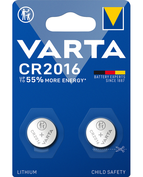 Varta 06016 Batterie à usage unique CR2016 Lithium