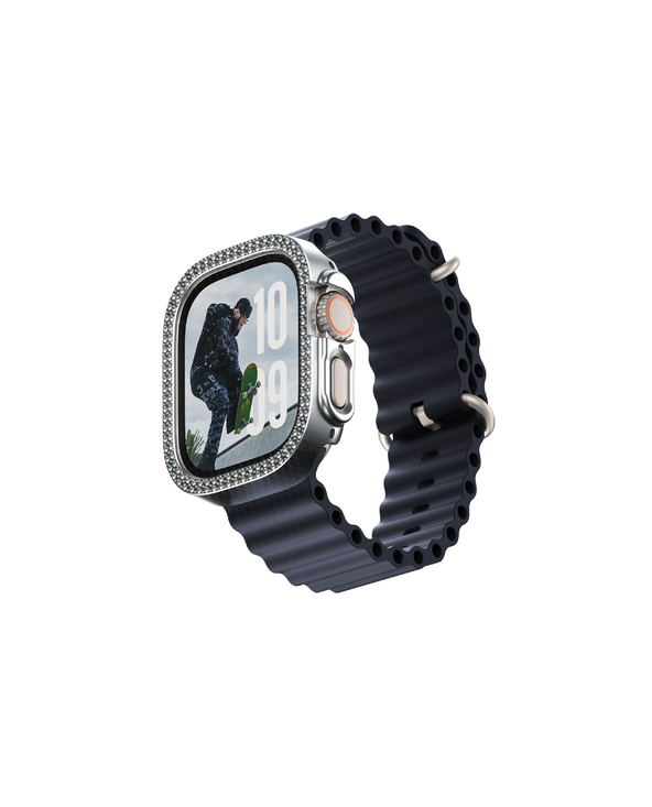 PanzerGlass SAFE. by  Bling Bumper Silver Apple Watch 2025 49mm | Ultra 2 | Ultra coque de protection pour téléphones portables 