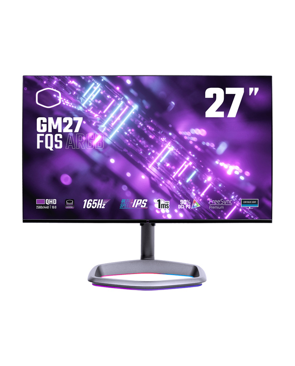 Cooler Master Gaming GM27-FQS ARGB 27" LED Quad HD 1 ms Noir