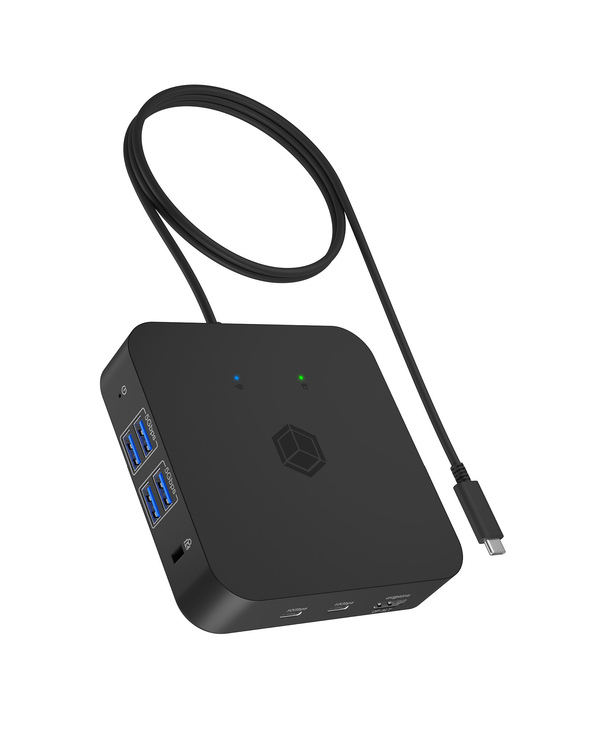 ICY BOX IB-DK4090-C Station d'accueil USB 3.2 Gen 2 (3.1 Gen 1) Type-C Noir