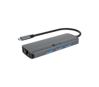 ICY BOX IB-DK4034a-CPD Avec fil USB 3.2 Gen 1 (3.1 Gen 1) Type-C Aluminium, Argent