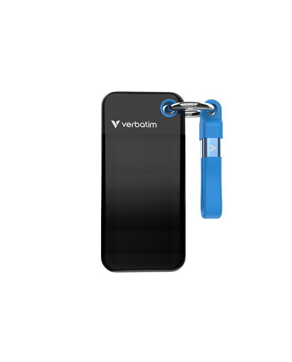 Verbatim Pocket SSD 2 To USB Type-C 3.2 Gen 2 (3.1 Gen 2) Noir, Bleu