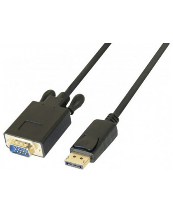 Uniformatic 12682 câble vidéo et adaptateur 2 m VGA (D-Sub) DisplayPort Noir