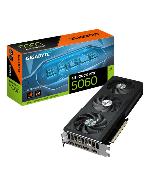 GIGABYTE GeForce RTX 5060 EAGLE MAX OC 8G Carte Graphique – 8 Go GDDR7, 128 bits, PCI-E 5.0, fréquence cœur 2550 MHz, 3 x Displa