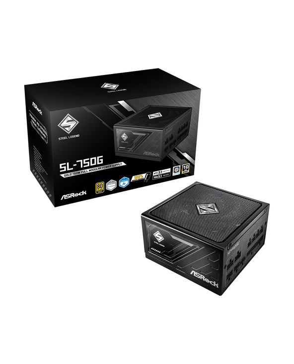 Asrock SL-750G Steel Legend unité d'alimentation d'énergie 750 W 20+4 pin ATX ATX Noir