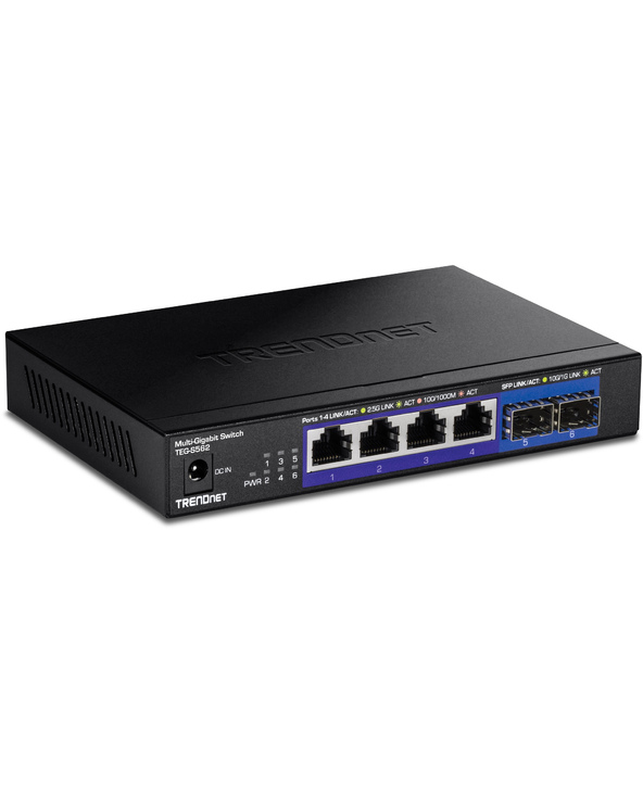 Trendnet TEG-S562 commutateur réseau Non-géré 2.5G Ethernet (100/1000/2500) Noir
