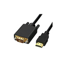 DLH DY-TU5463B câble VGA 2 m HDMI Type A (Standard) VGA (D-Sub) Noir