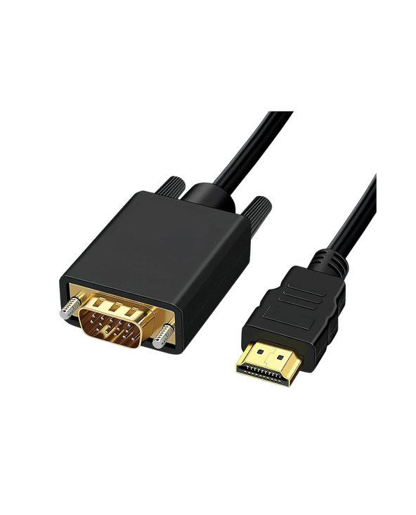 DLH DY-TU5463B câble VGA 2 m HDMI Type A (Standard) VGA (D-Sub) Noir