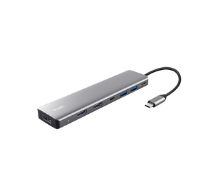 Trust 25661 hub & concentrateur USB Type-C Aluminium