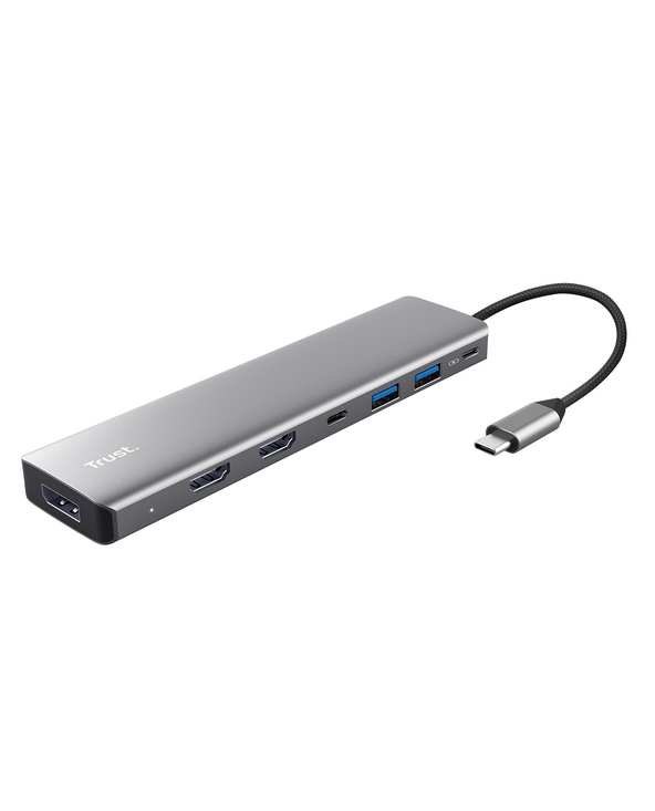 Trust 25661 hub & concentrateur USB Type-C Aluminium