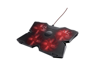 Trust GXT 278 système de refroidissement pour ordinateurs portables 43,9 cm (17.3") Noir