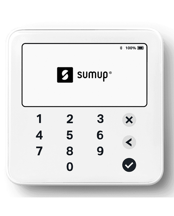 SumUp Solo Lite lecteur de cartes à puce Batterie Bluetooth Blanc