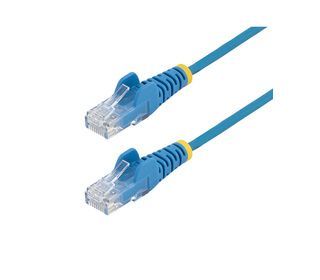 StarTech.com Câble Ethernet CAT6 Bleu Fin de 7m, Sans Accroc, 100W PoE, UTP, LSZH, Fil de Cuivre Pur 28AWG, Cordon Patch Réseau 