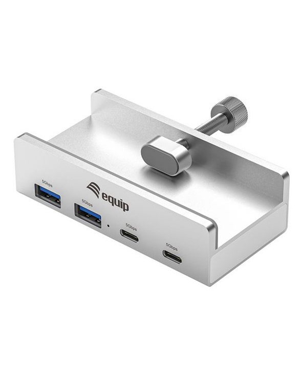 Equip 128967 hub & concentrateur USB 3.2 Gen 1 (3.1 Gen 1) Type-A 5000 Mbit/s Aluminium
