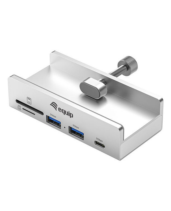 Equip 128968 hub & concentrateur USB 3.2 Gen 1 (3.1 Gen 1) Type-A 5000 Mbit/s Aluminium