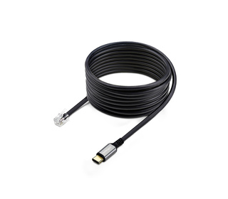 StarTech.com Adaptateur USB-C vers RJ9 pour Combiné Téléphonique de Bureau ou Casque Filaire/Sans Fil, Utilise le Matériel Fixe 