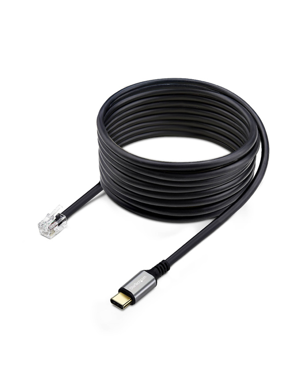 StarTech.com Adaptateur USB-C vers RJ9 pour Combiné Téléphonique de Bureau ou Casque Filaire/Sans Fil, Utilise le Matériel Fixe 