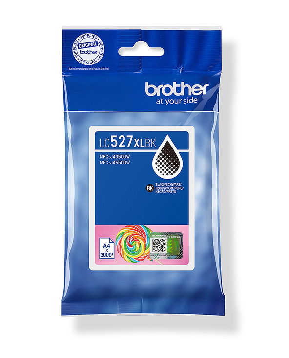 Brother Cartouche d'encre haute capacité LC527XLBK d'origine - Noir