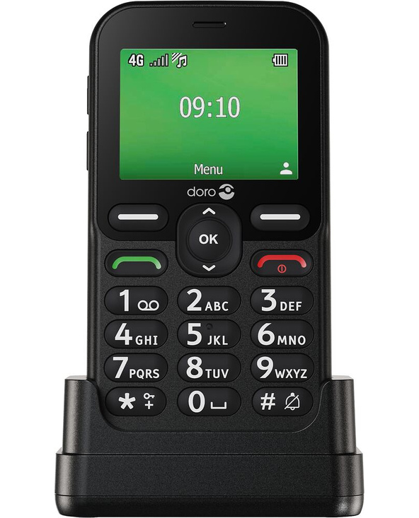 Doro Leva E10 6,1 cm (2.4") 118,9 g Noir Téléphone pour seniors
