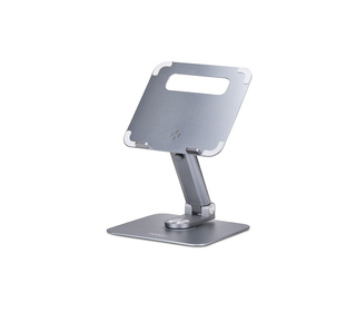 StarTech.com Support Télescopique pour PC Portable, Base Pivotante à 360&deg, Support Rotatif pour Bureau, Hauteur et Inclinaiso