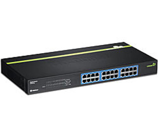 Trendnet TEG-S24G commutateur réseau Non-géré Noir