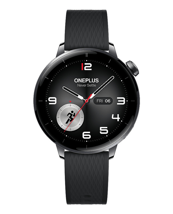 OnePlus Watch 3 43mm 3,35 cm (1.32") AMOLED Numérique 466 x 466 pixels Écran tactile Noir Wifi GPS (satellite)