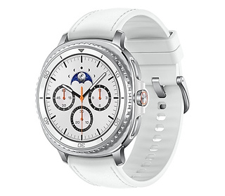 Samsung Galaxy Watch 8 Classic 3,3 cm (1.3") AMOLED 46 mm Numérique 438 x 438 pixels Écran tactile Argent Wifi GPS (satellite)