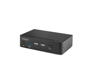 StarTech.com Switch KVM DisplayPort 2 Ports - 8K 60H/4K 144Hz, Écran Unique, DisplayPort 1.4, 2 Ports USB 3.0, 4x USB 2.0 HID, C
