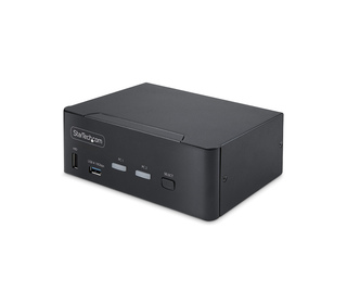 StarTech.com Switch KVM DisplayPort 2 Ports, 8K 60Hz / 4K 144Hz, DP 1.4, 2 Ports USB 10Gbps, 4 Ports USB HID, Commutateur KVM, C