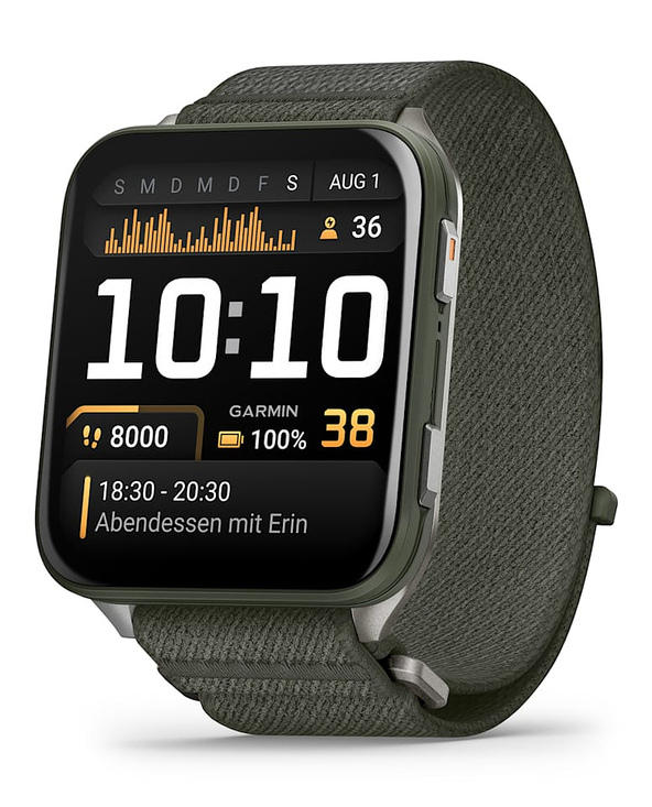 Garmin Venu X1 5,08 cm (2") AMOLED Numérique 448 x 486 pixels Écran tactile Gris Wifi GPS (satellite)