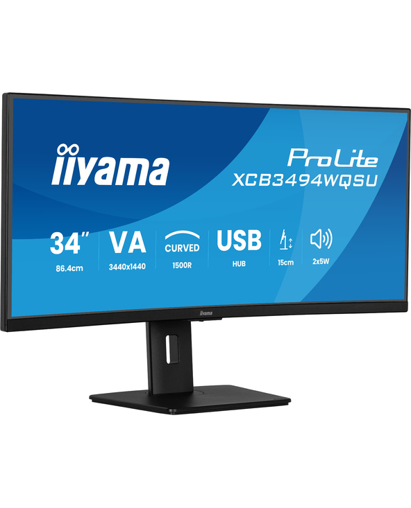 iiyama ProLite XCB3494WQSU-B1 34" LED UltraWide Quad HD 0,4 ms Noir